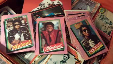 Michael Jackson trading cards. 35