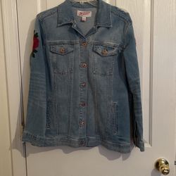 Chamarra Arizona Jeans Co. Con Bordados Modernos Size L