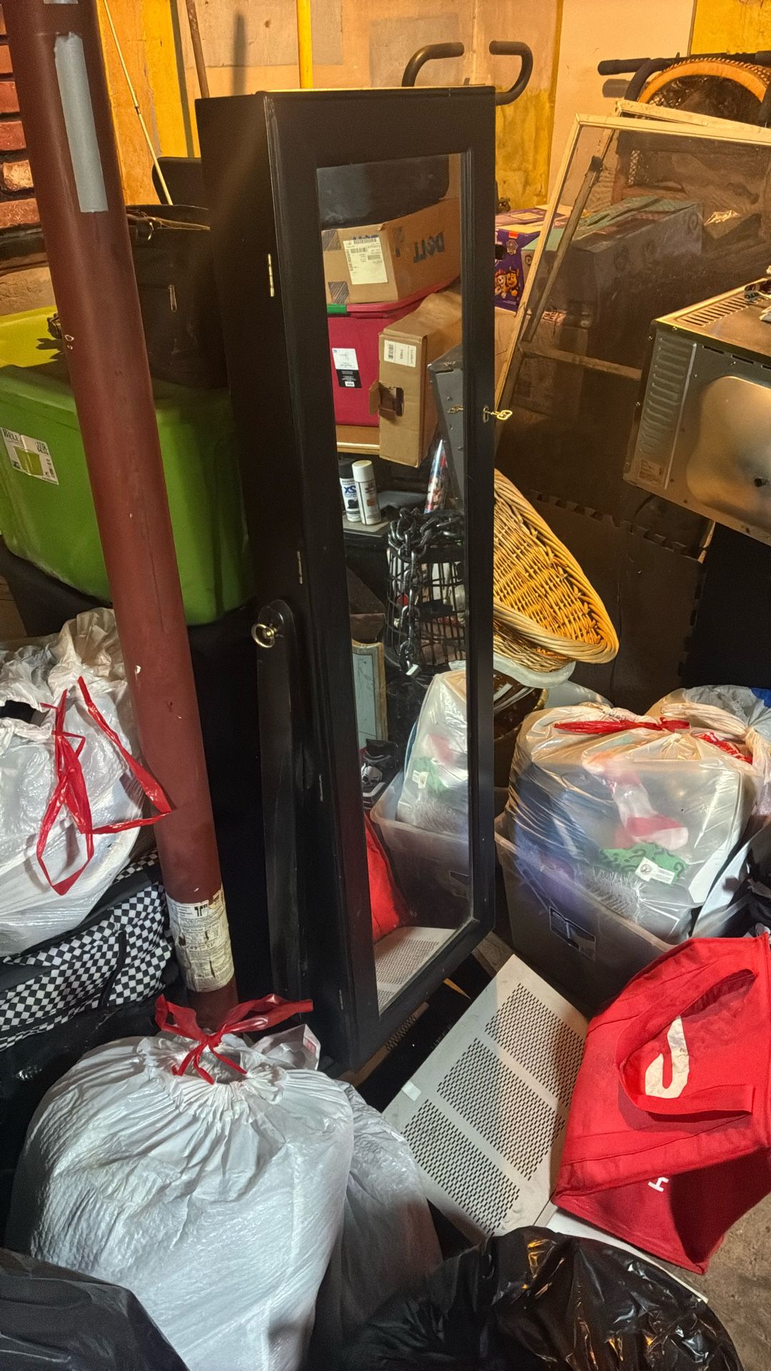 Standing Mirror Jewelry Cabinet