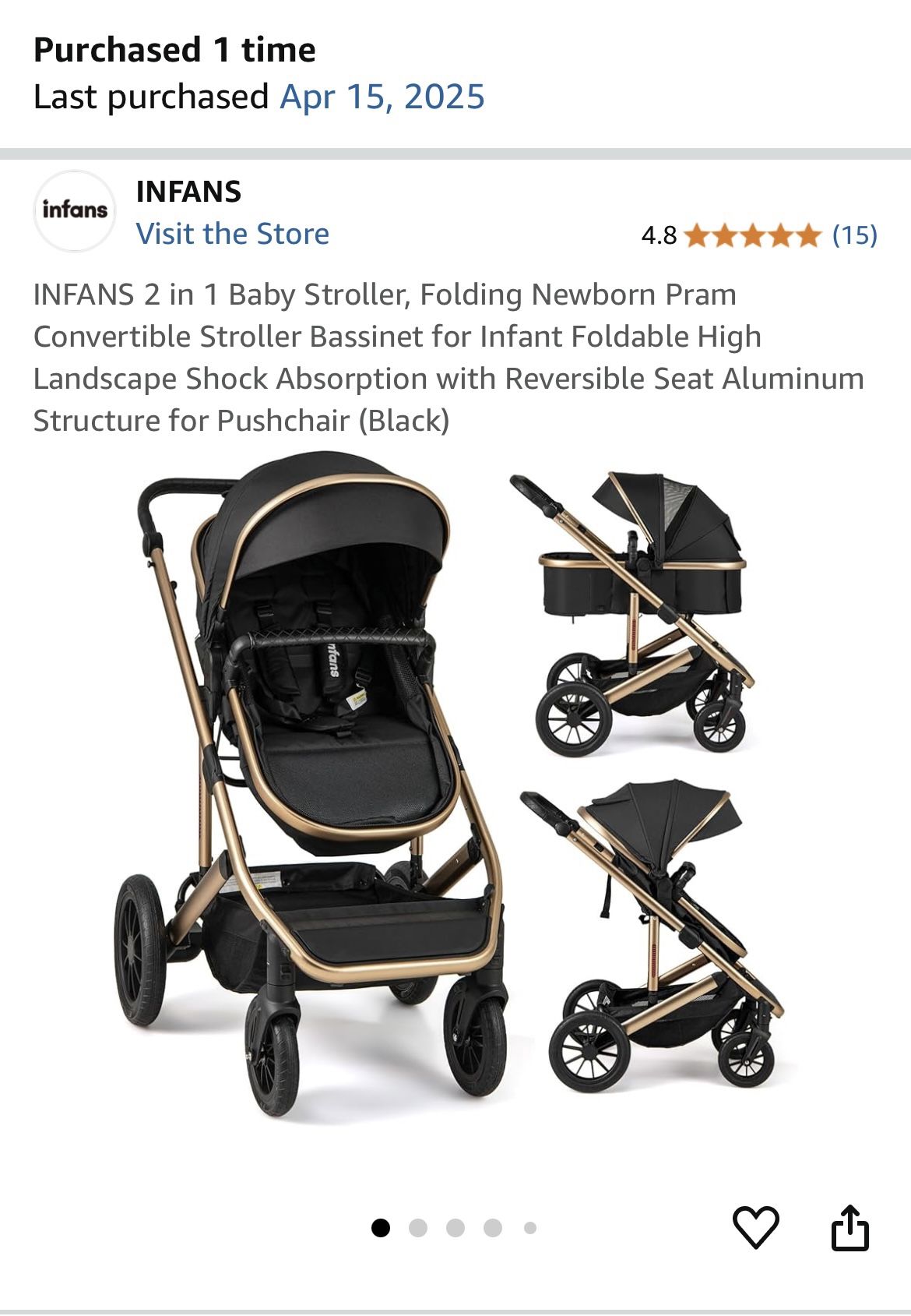 Infans 2 In 1 Baby Stroller