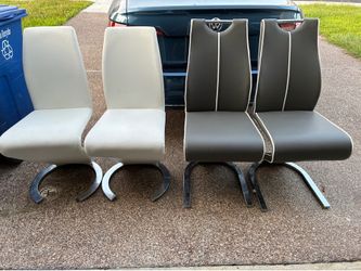 4 sillas de comedor (2 colores)