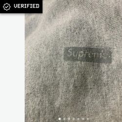 Supreme Tonal Small Box Logo Hoodie Heather Grey XL