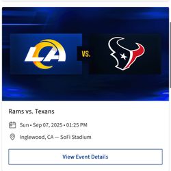 RAMS VS TEXANS VIP TIX!!