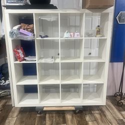 4x4 White IKEA Shelf 