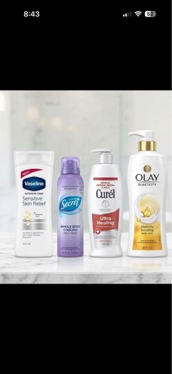 Personal Care Bundle – Vaseline, Secret, Curél, Olay