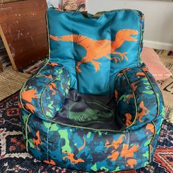 Kids dinosaur bean bag chair 