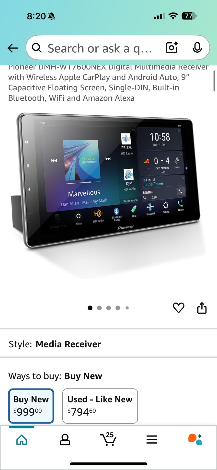 Pioneer DMH-WT7600nex