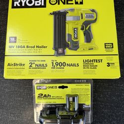 Ryobi ONE+ 18V 18-Gauge Cordless AirStrike Brad Nailer (Tool Only)
