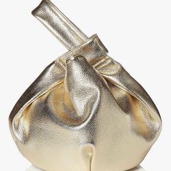 New The Drop Gold Women’s Knot Strap Purse