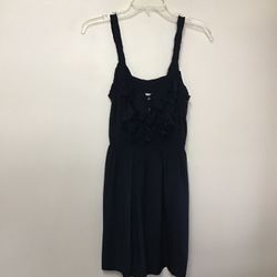 Women’s ABERCROMBIE 100% viscose navy blue sleeveless dress with adjustable straps… Size medium