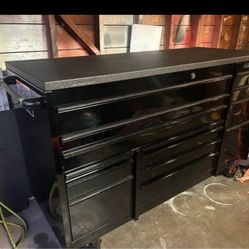 Snap-On BLACK 72" 14 Drawer TOOL BOX, CABINET