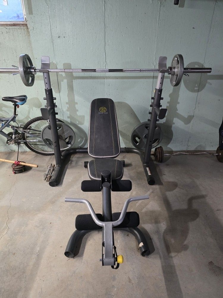 Golds Bench With Weights