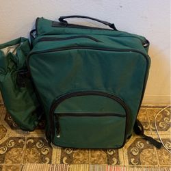 Picnic Backpack Plates, Cups And Utensils 