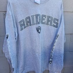 2XL XXL 2000s Y2k NFL Raiders Long Sleeve 