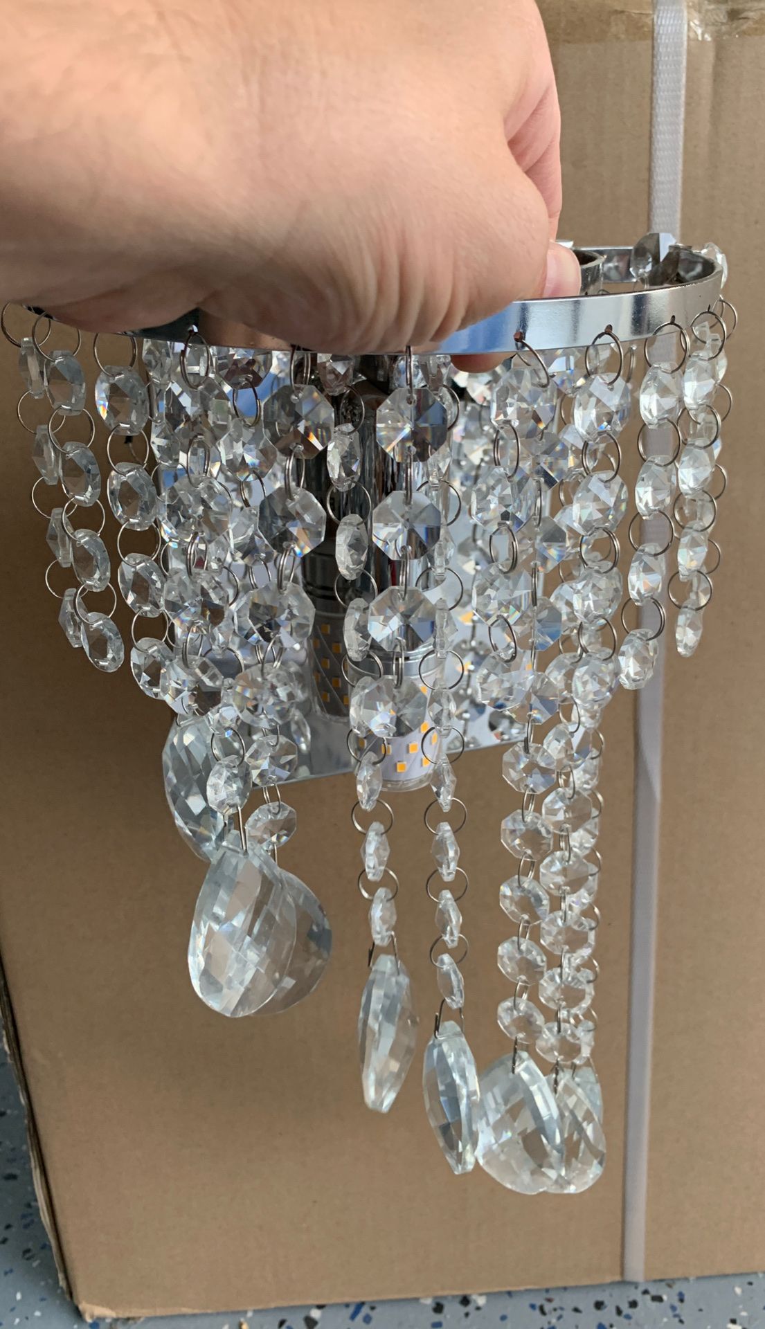3 light fixtures sconces like new
