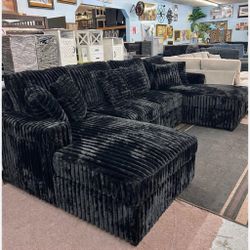 Brand new corduroy sectional sofa couch