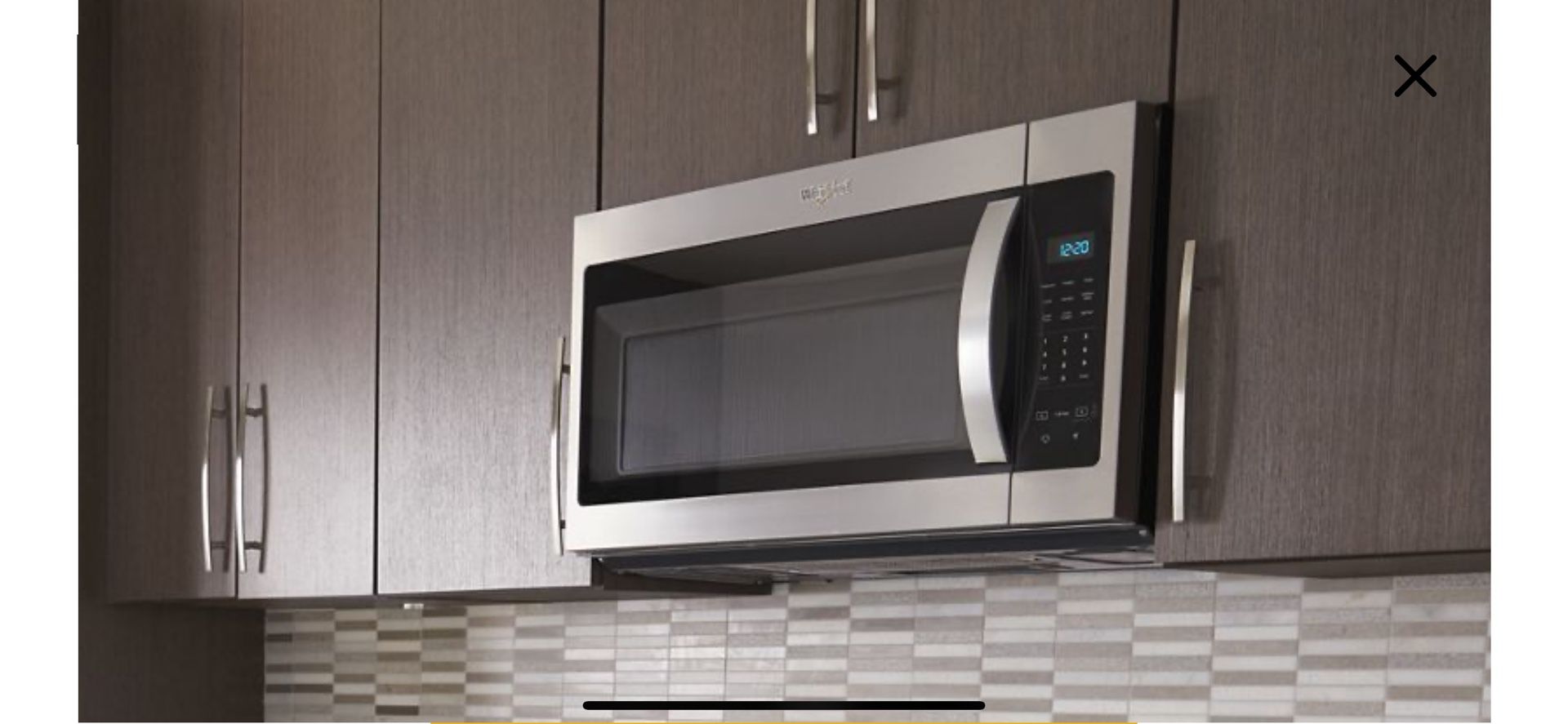 Whirlpool 1.7 cu. ft. Microwave Hood Combination with Electronic Touch Control