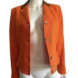 Lauren Ralph Lauren Orange Tailored Blazer
