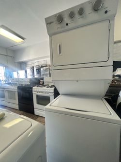 Whirlpool stackable washer+dryer (delivery+install available)