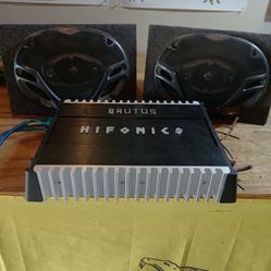 Brutus Hifonics Amp 480 Watts  +#2 5x7