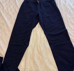 FIGS Women Navy Blue Large High Waisted Livingston Pants