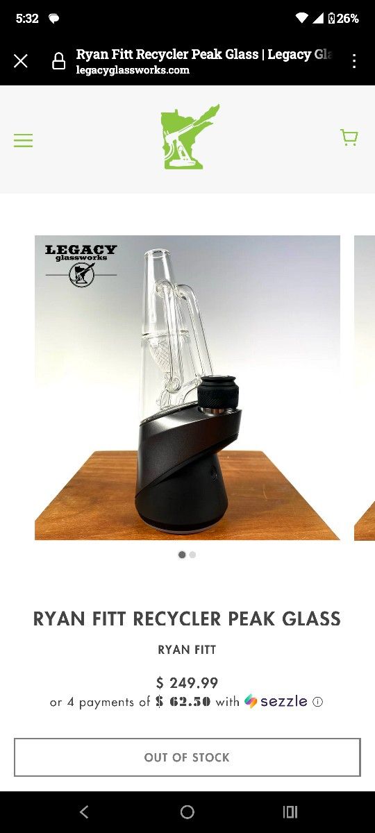 RYAN FITT RECYCLER PEAK GLASS