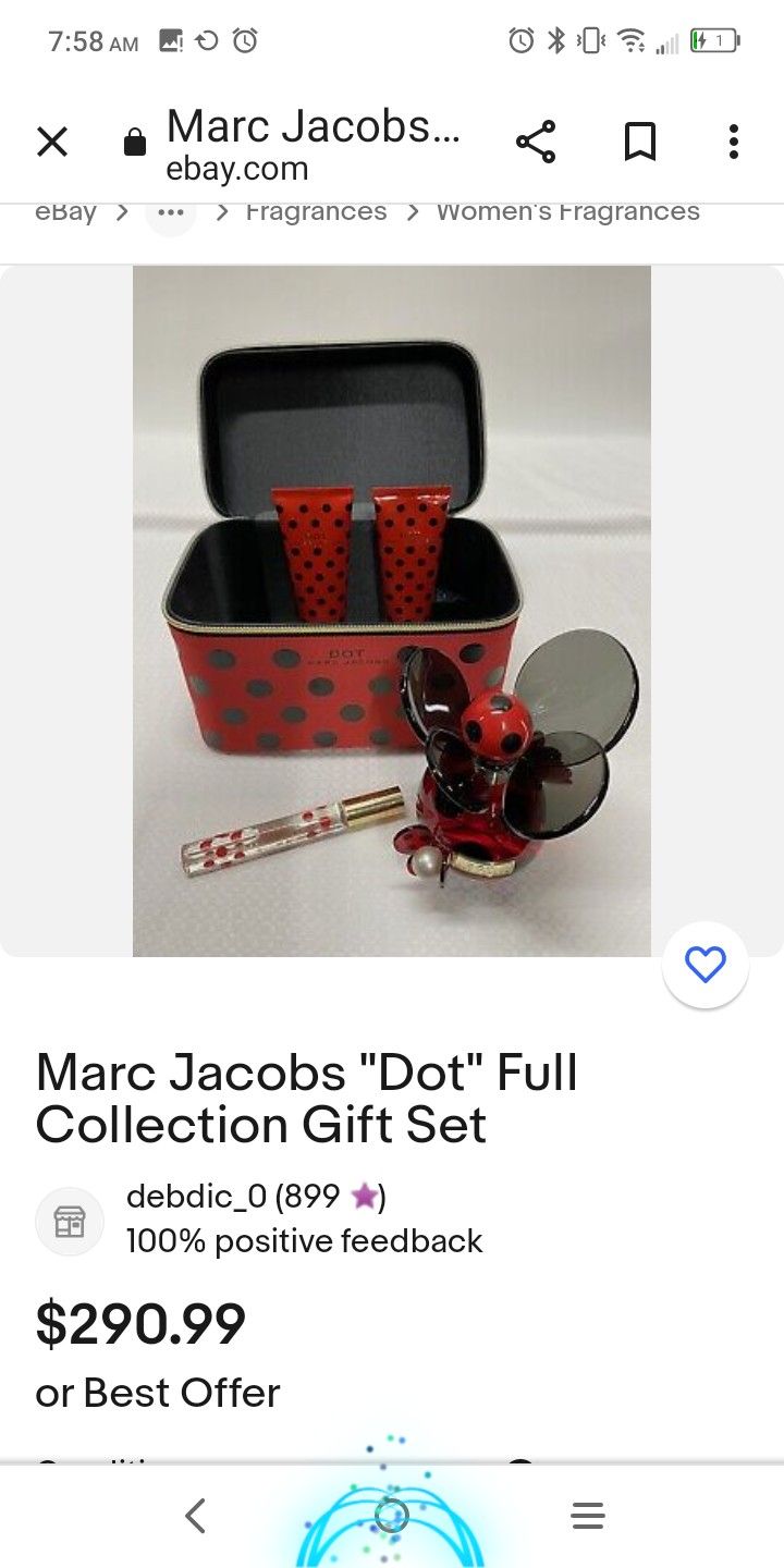 Marc Jacobs Makeup Case Lotion Perfume And Shower Gel