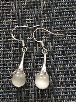 Sterling Silver moonstone earrings