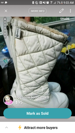 Snow boots size 8