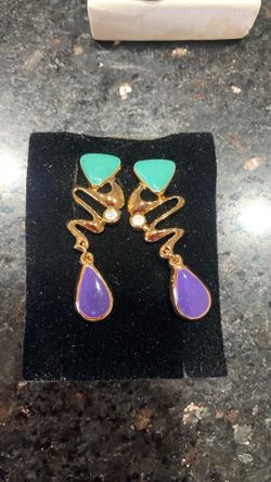 Earrings fun and colorful