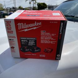 Milwaukee 6.0 Batteries And Charger. 