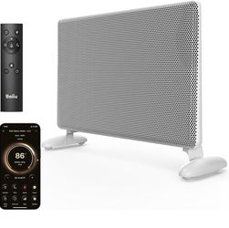 Ballu Mica Infrared Space Heater Indoor Use,Large Room Panel Heater with Programmable Thermostat,WiFi App Control,Portable Stand or Wall Mount,Energy 