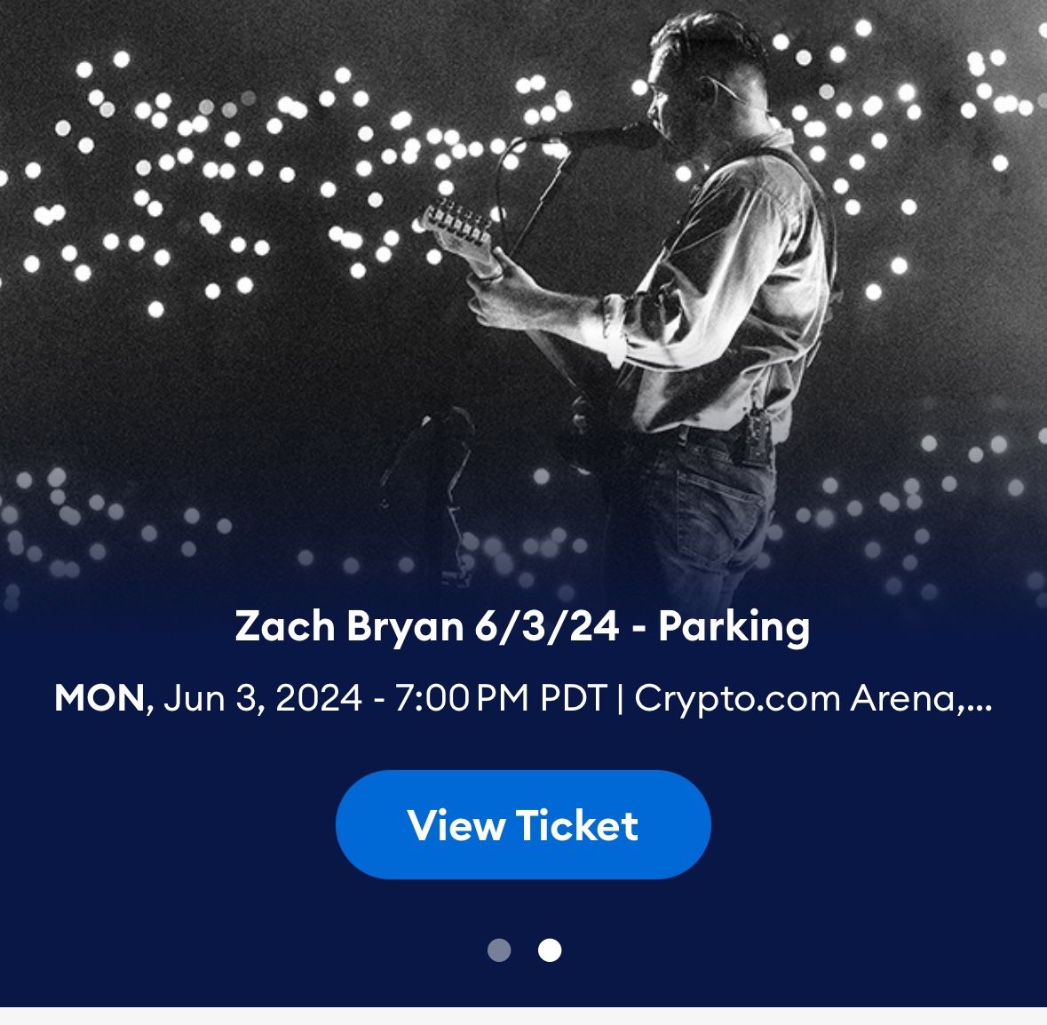 Zach Bryan Valet Parking