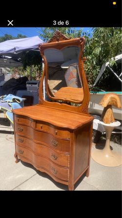 Dresser and mirror