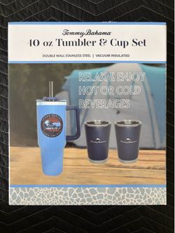 Tommy Bahama 40oz Tumbler & Cup Set