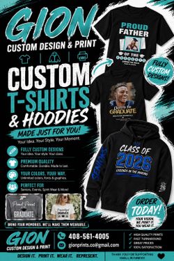 Custom graduation t shirt and hoodies