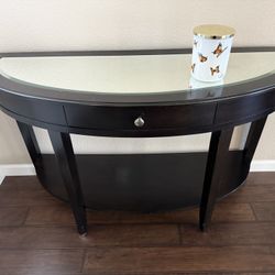 Entry Table With Drawer And Beautiful Mirror 