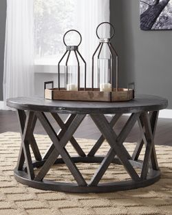 Sharzane Round Coffee Table & End Table