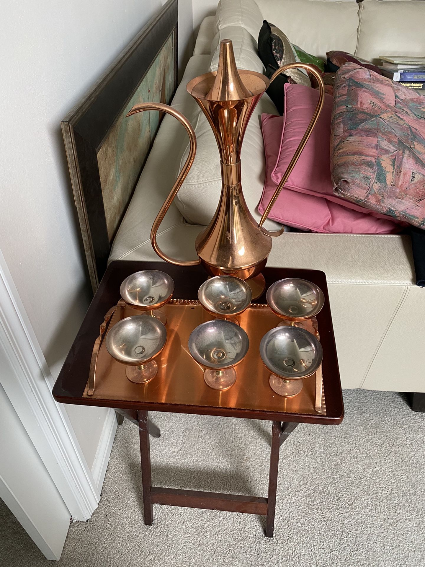 Copper Decor Drink Set From Africa