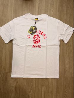 Bathing ape white & pink t-shirt