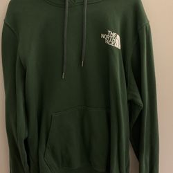 North face Green Hoodie 