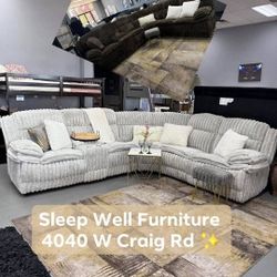✨️ Reclining Sectionals, Sofas SALE ✨️ Furniture Queen Bedrooms, Dining Avail