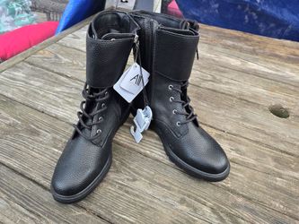 Aerosoles Black Combat Boots with Tags