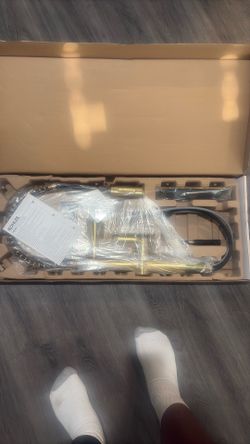 Gold pull down kitchen faucet