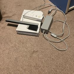 Wii With Remote Wire And HDMI Adapter 