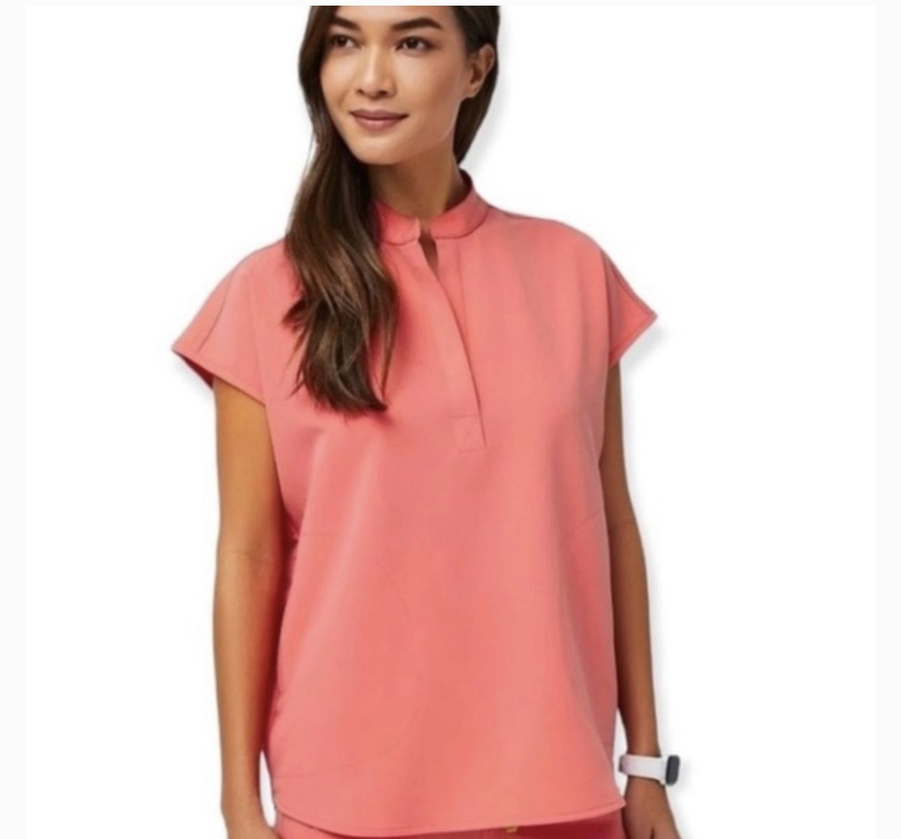 Figs Scrubs Set Hot Coral