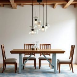 New Solid Wood Table  Two Tone