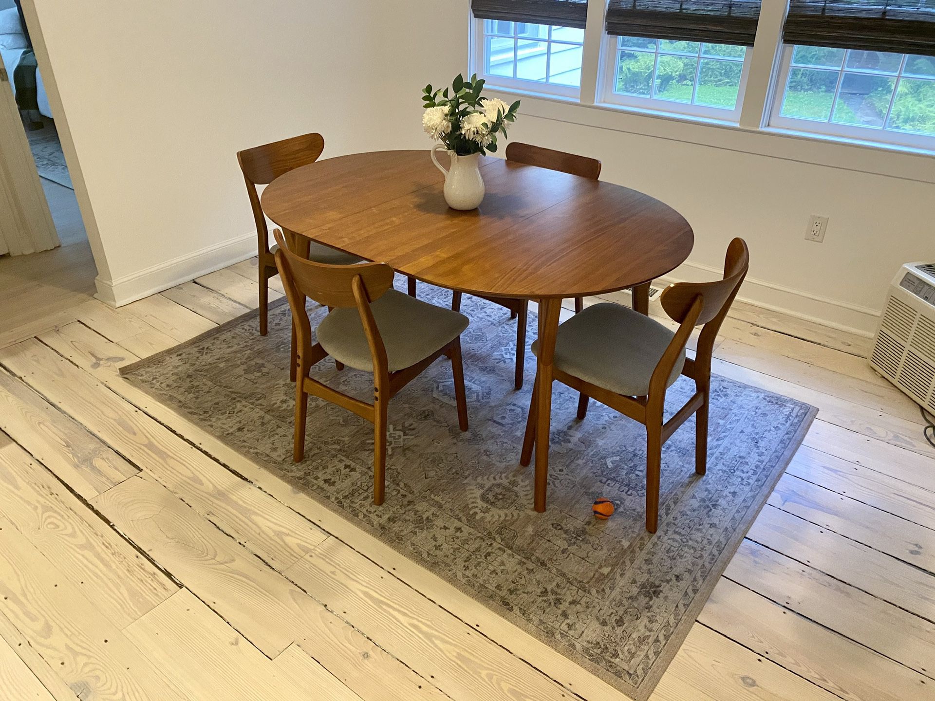 West Elm Mid-Century Rounded Expandable Dining Table