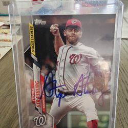 Washington Nationals Stephen Strasburg Sean Doolittle Victor Robles Autograph Baseball Cards Lot 