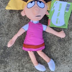 Nickelodeon '90s Hey Arnold HELGA GIRL 12" Plush STUFFED 